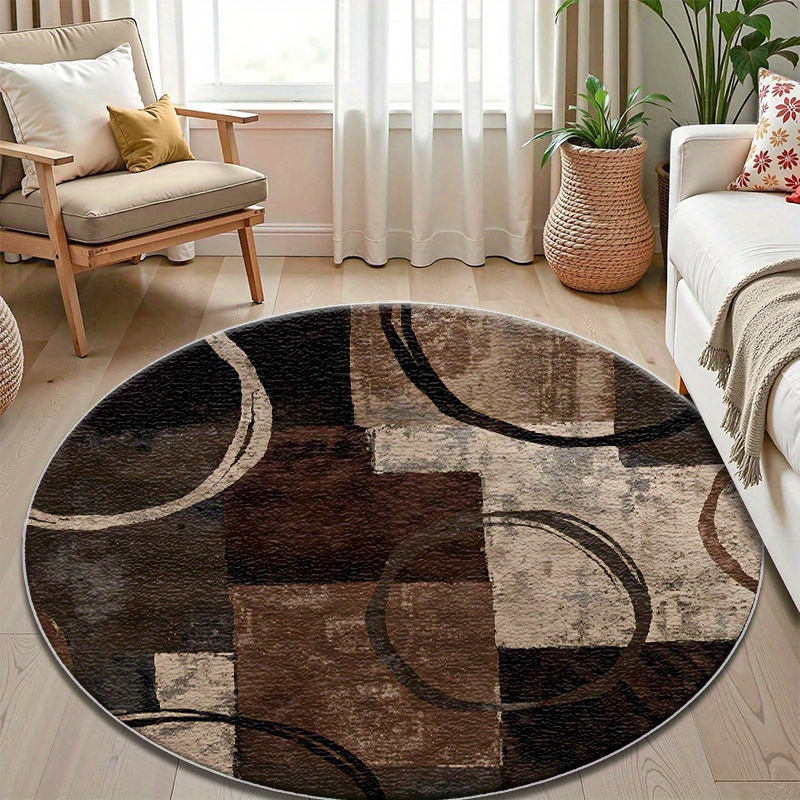 Karpet Lantai Grafis Lengkung  - Home Decor Retail Stores ulasan dan harga