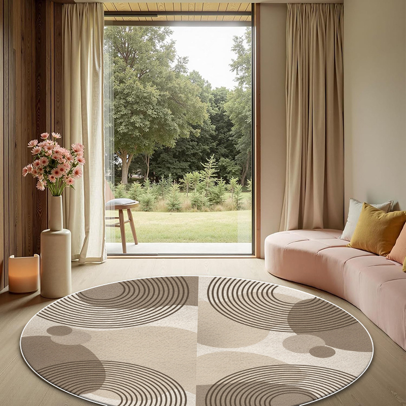 Karpet Lantai Grafis Lengkung  - Home Decor Retail Stores ulasan dan harga