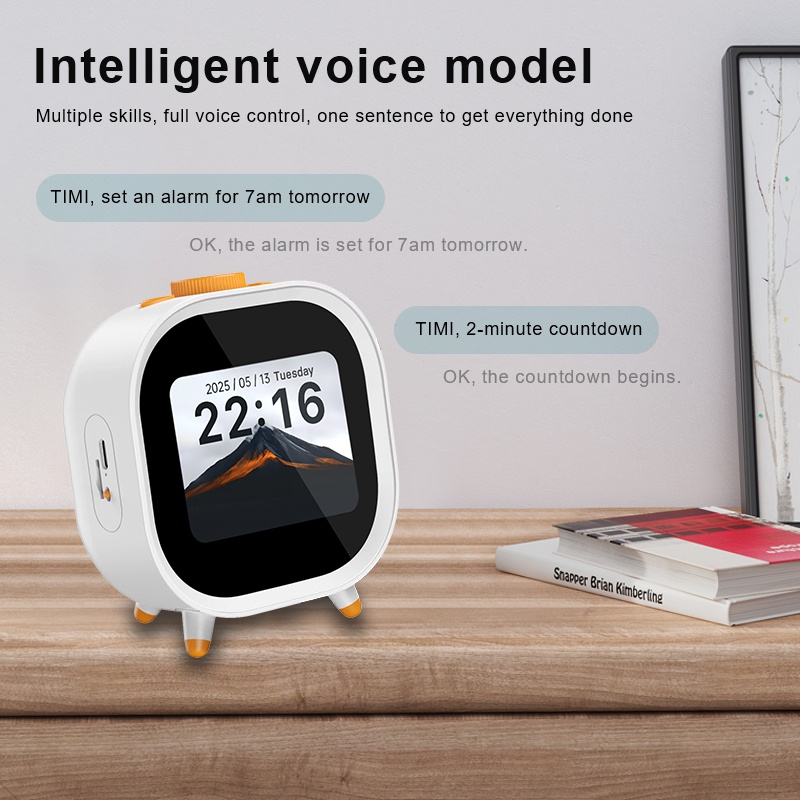 Jam Alarm Pintar Suara AI WiFi - Home Decor Ai ulasan dan harga