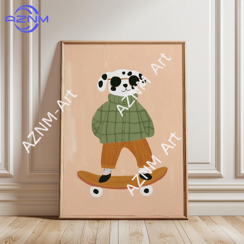 1 Buah Poster Skateboard Hewan - Home Decor Duck ulasan dan harga