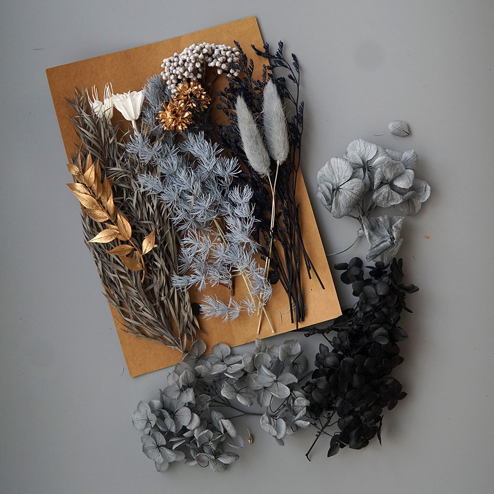 1 Pak tanaman buatan bunga asl - Dried Flower Bouquet ulasan dan harga
