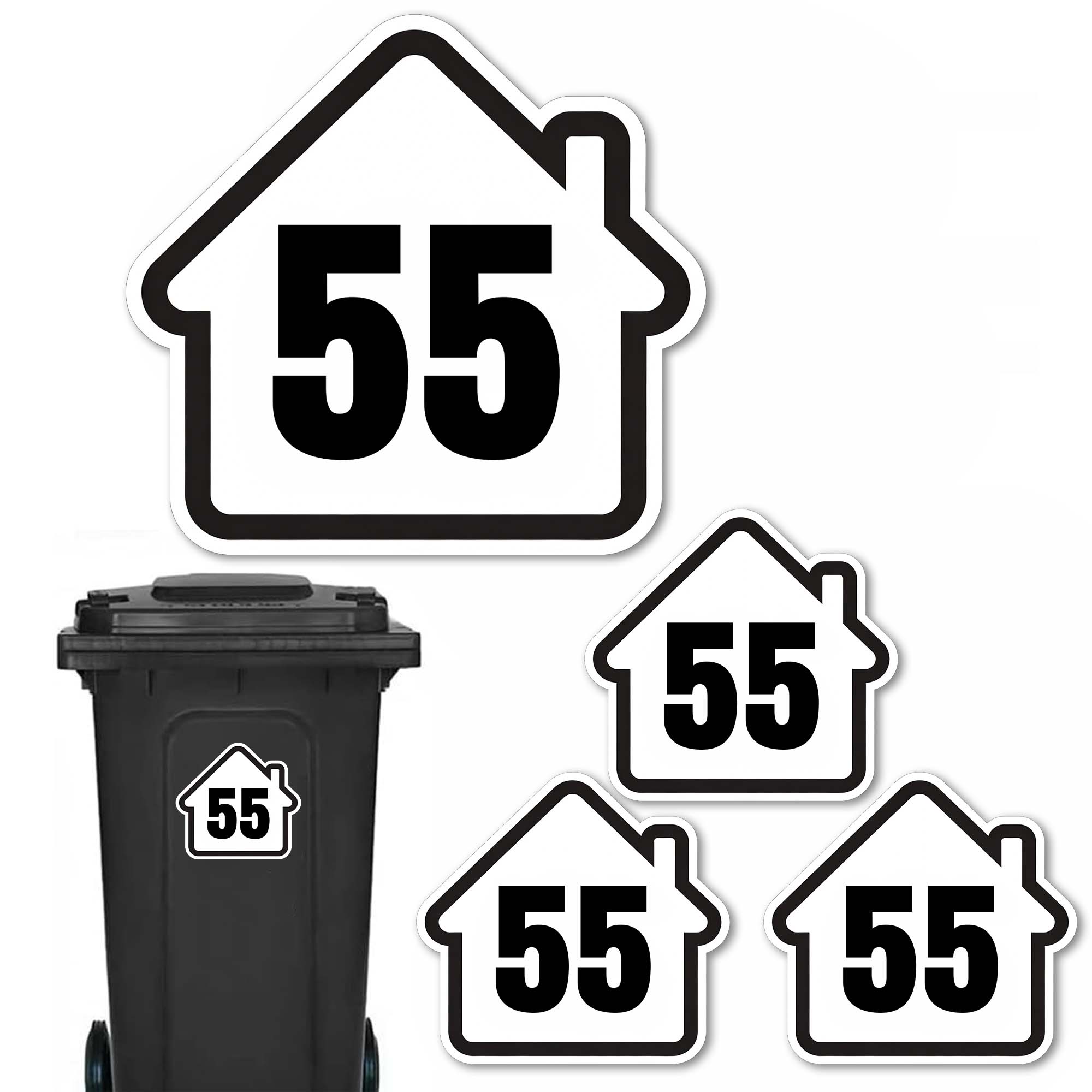 Stiker Tempat Sampah DIY Pola  - Home Decor Outdoor ulasan dan harga