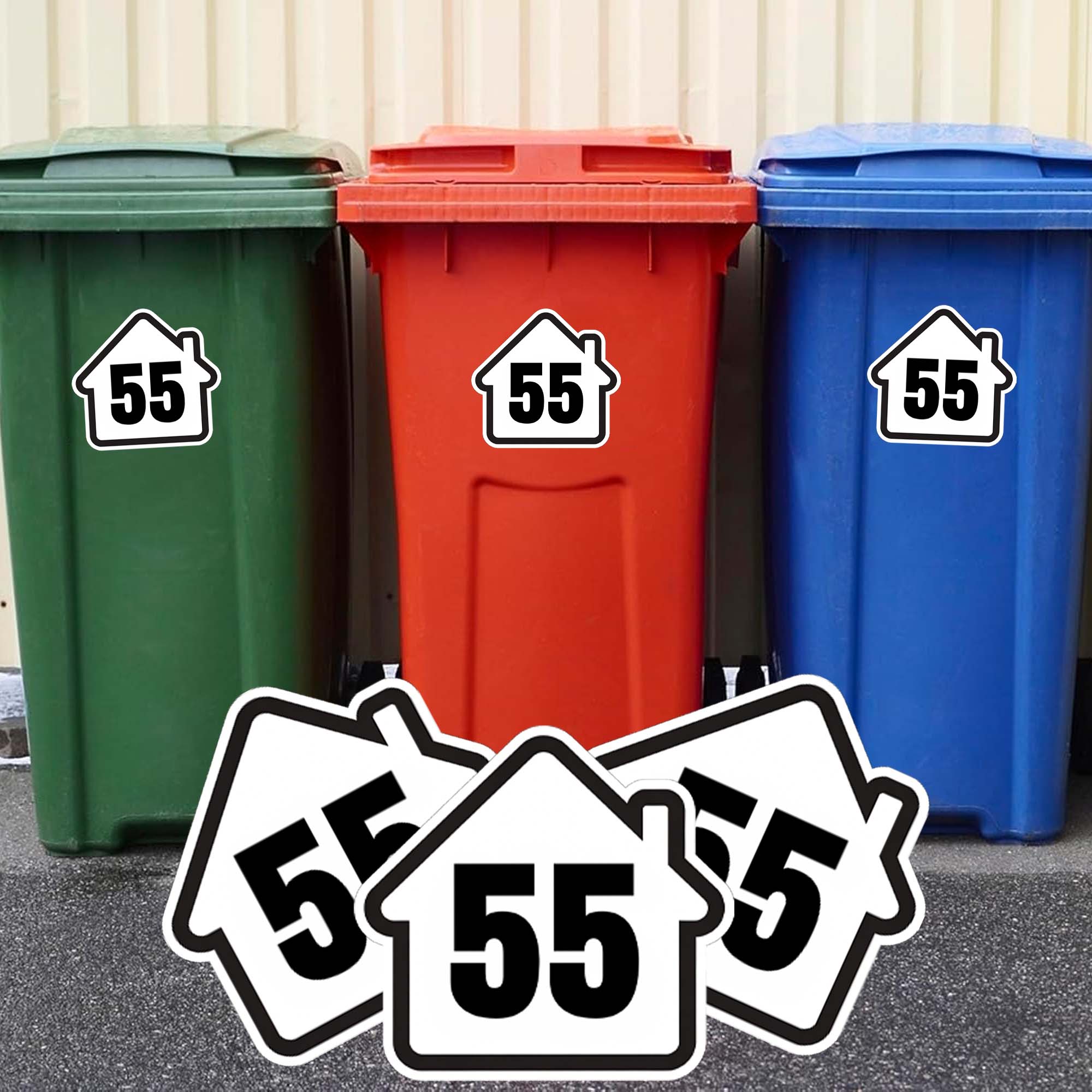 Stiker Tempat Sampah DIY Pola  - Home Decor Outdoor ulasan dan harga