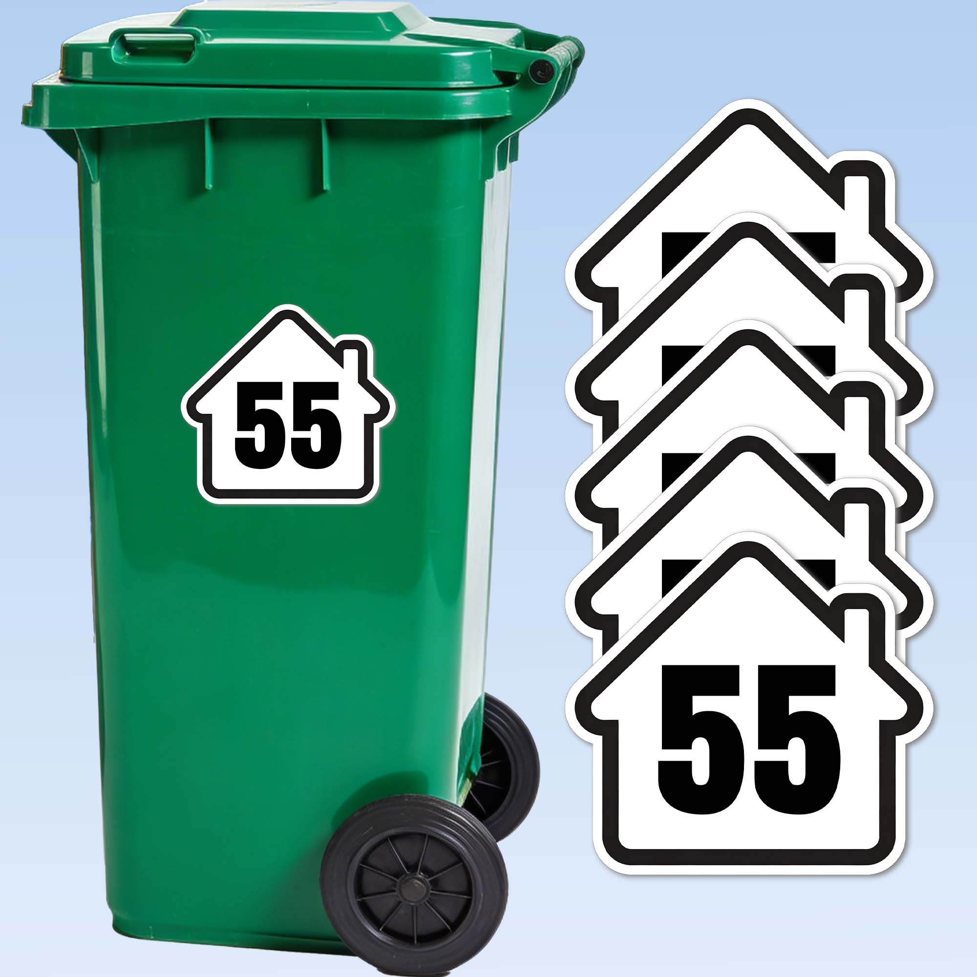 Stiker Tempat Sampah DIY Pola  - Home Decor Outdoor ulasan dan harga