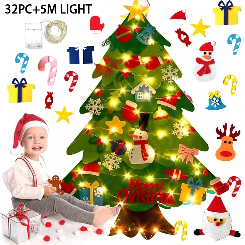 Set Pohon Natal Felt DIY Anak- - Home Xmas Decor Ideas ulasan dan harga